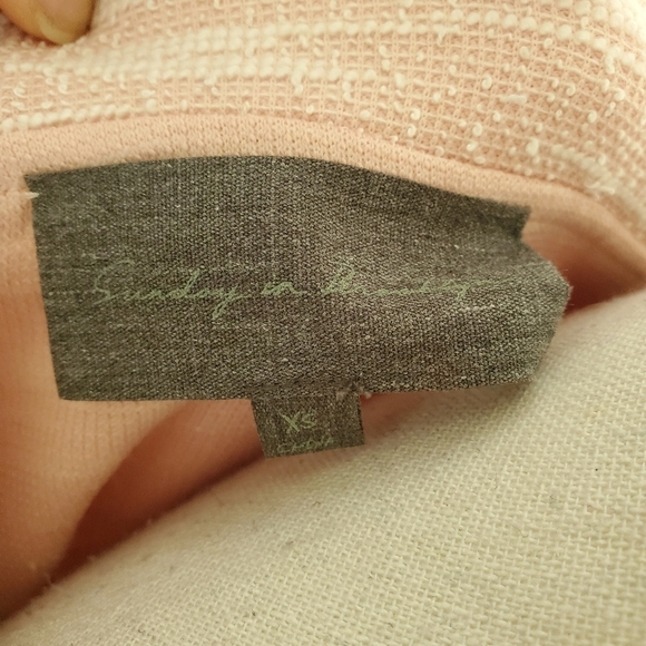 Sunday in Brooklyn | Anthropologie Pink Textured Off-Shouler Top - Picture 8 of 9